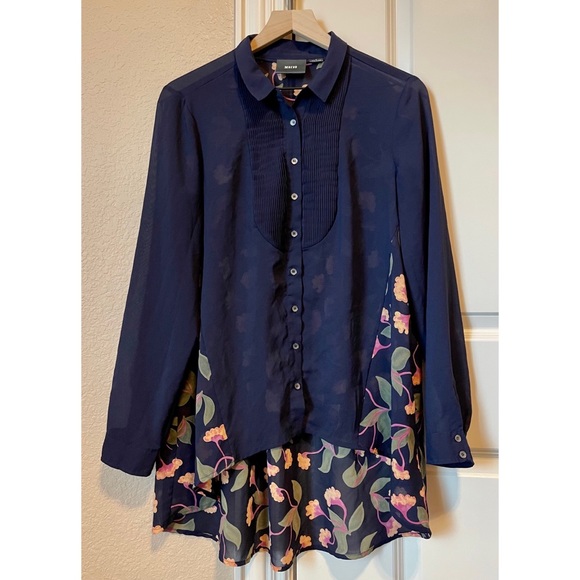 Anthropologie Tops - SOLD 🚫 Anthropologie Maeve Sheer Long Sleeves Blouse